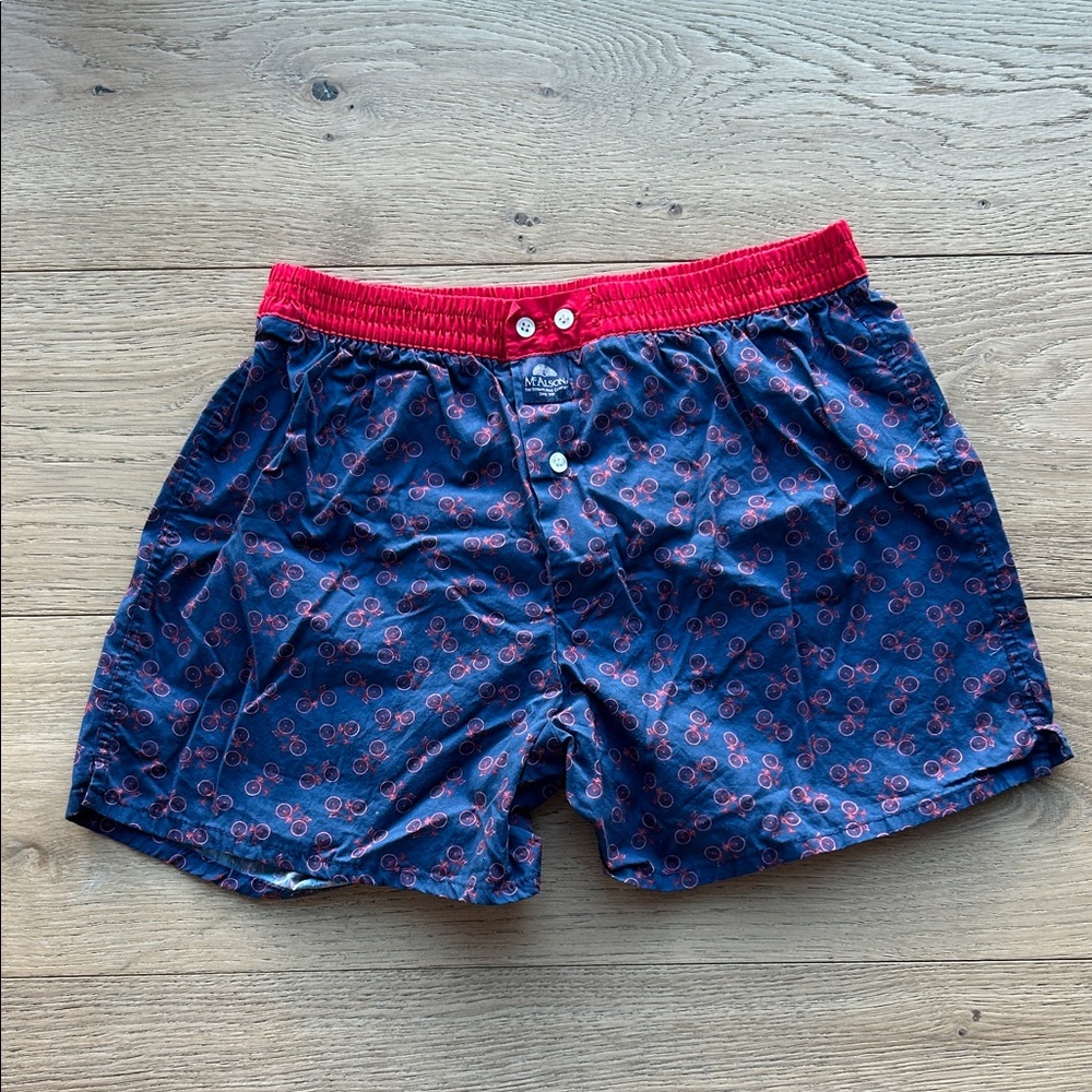 Stylish Navy and Red Patterned Boxers